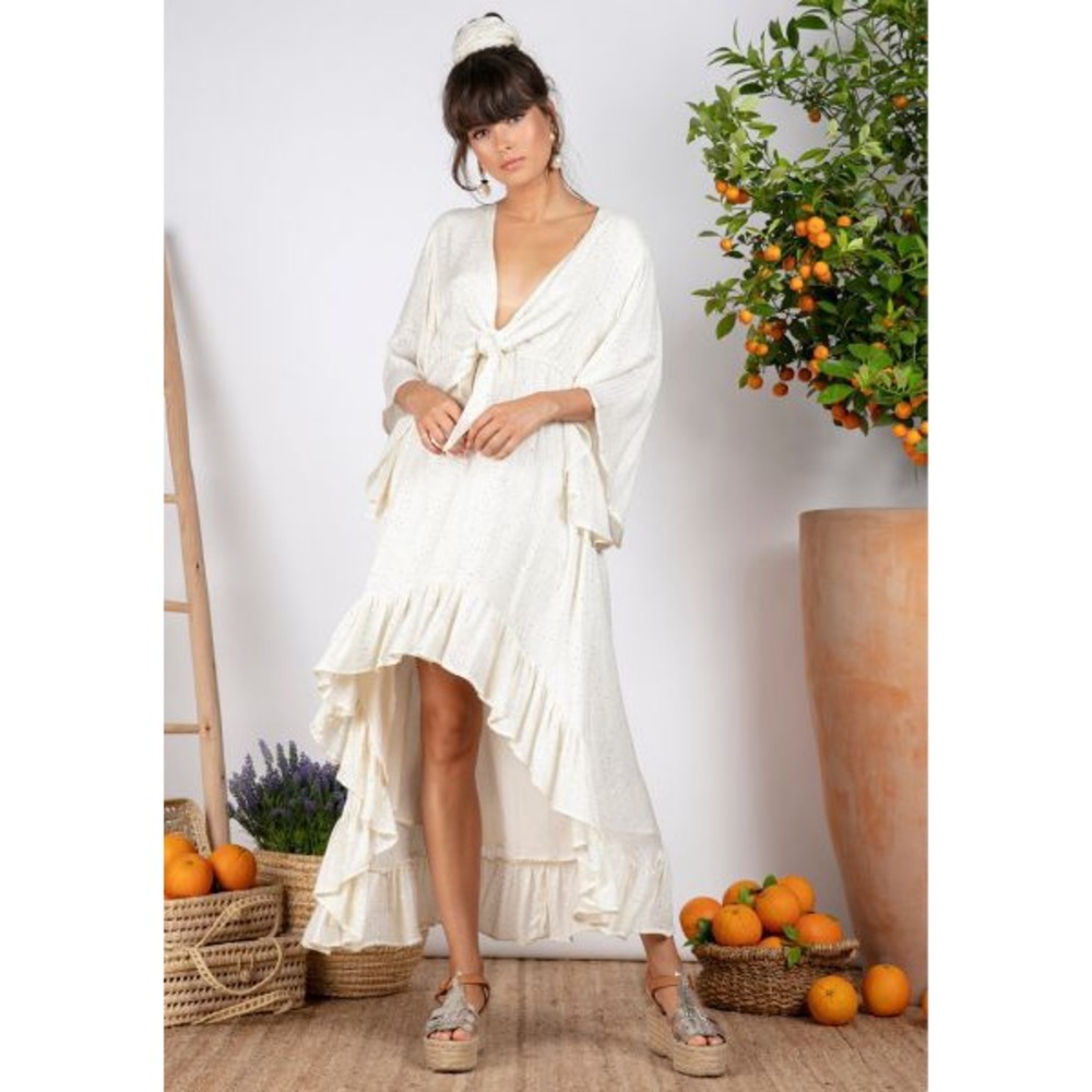 Sundress Juliana Dress Maxi Saint Barth Coconut